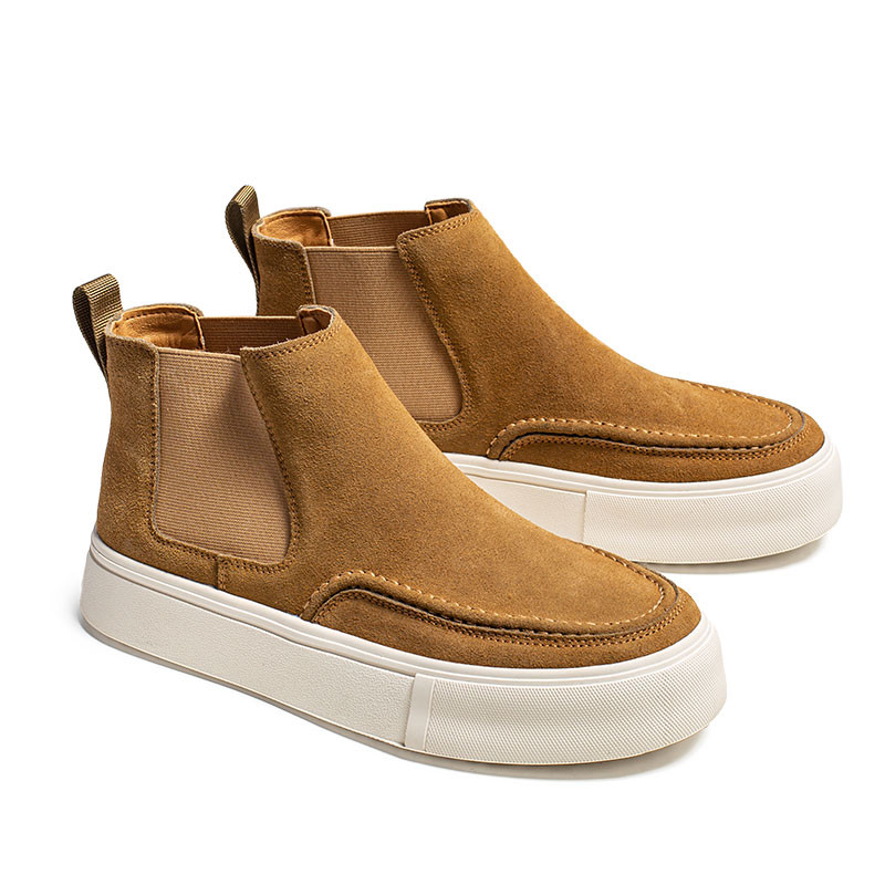 nove muške modne chelsea čizme ravne cipele od goveđe antilop kože svečane banketne haljine kaubojske čizme s platformom gležnjače botas hombre