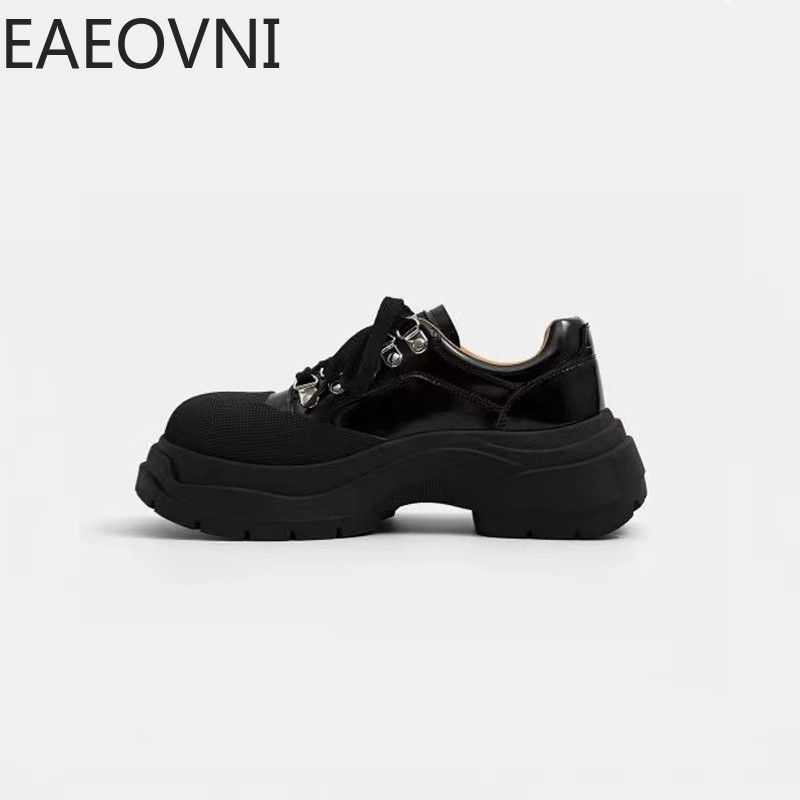 Tenis femei Tendință 2023 la modă cu șireturi cu platformă cu fund gros pantofi pantofi sport casual pentru femei