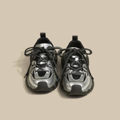 Modne ženske tenisice na vezanje Ženske cipele s platformom mješovitih boja Ženske udobne tople cipele za slobodno vrijeme