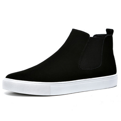 Korejski stil muške modne chelsea čizme crne ravne cipele kaubojske jesenske zimske čizme zgodne gležnjače hombre zapatillas