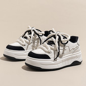 Ležerne tenisice Ženske Prozračne mrežaste svijetle na vezanje Mješovite boje Platforme Ženske cipele Ručni rad