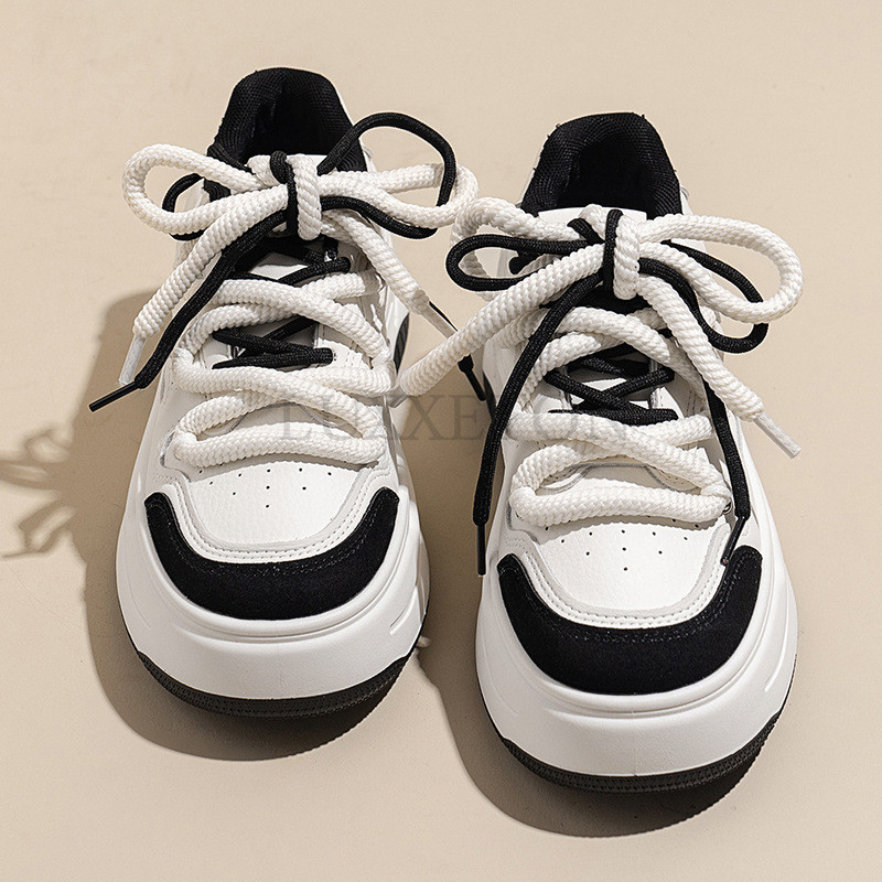 Ležerne tenisice Ženske Prozračne mrežaste svijetle na vezanje Mješovite boje Platforme Ženske cipele Ručni rad