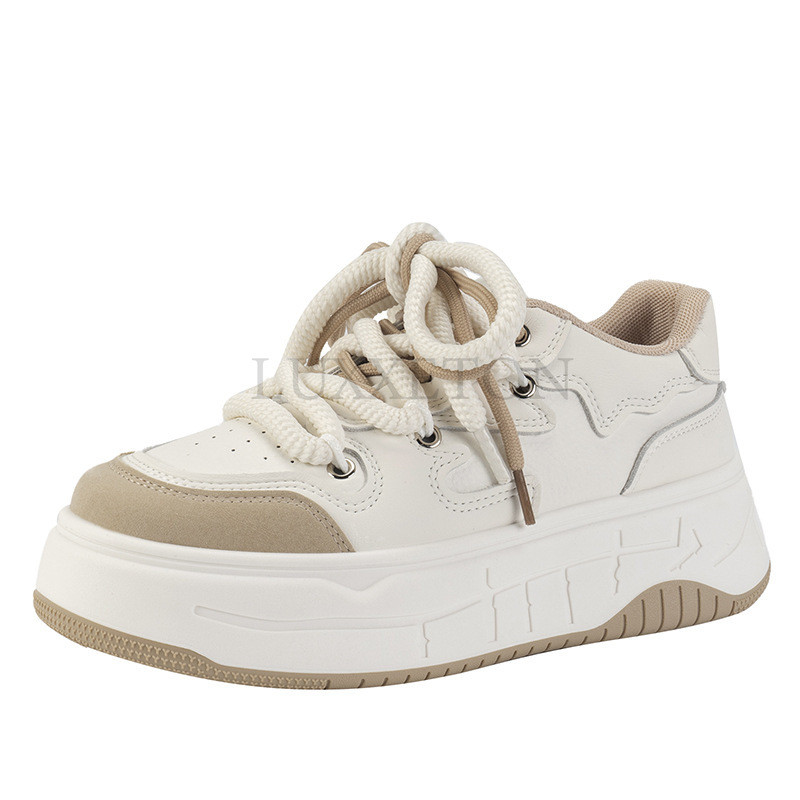 Ležerne tenisice Ženske Prozračne mrežaste svijetle na vezanje Mješovite boje Platforme Ženske cipele Ručni rad