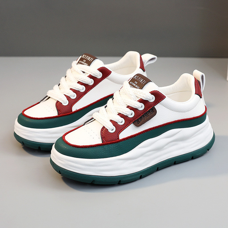 Κορεάτικο γυναικείο παπούτσι 2023 Φθινόπωρο Νέο φοιτητικό Leisure Street Shooting Γυναικείο παπούτσι με χοντρή σόλα με ψηλή σόλα