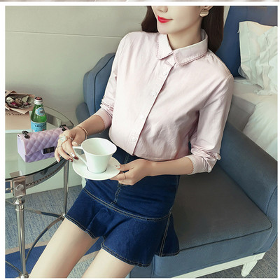 pridať nové veľké S-5XL Pure blúzky s odhaleným golierom, ležérne, dámske módne košele, bavlnené, biele, nové pre ženy