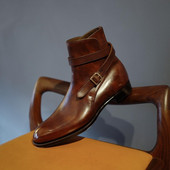 Jauni brūni modes vīriešu oficiāli biznesa Chelsea zābaki Klasiski svinīgi zābaki