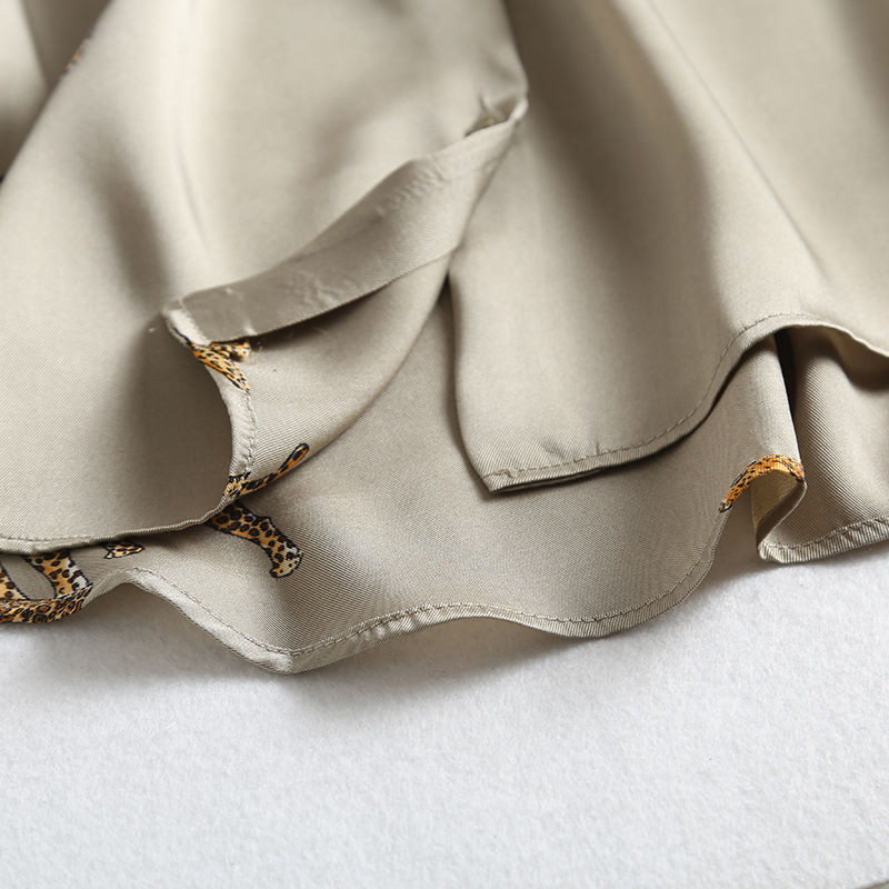 Modna košulja s proljetnim uzorkom leoparda Ženska bluza s otvorenim ovratnikom dugih rukava Ženske vintage majice Vrećaste ženske majice Odjeća