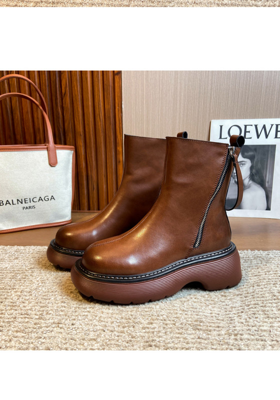 2021 ΝΕΟ Καυτό! British Boots Ανδρικά Full Grain Leather Soliders Μπότες ιππασίας Man Thick Heel Winter Chelsea Boots Casual Shoes