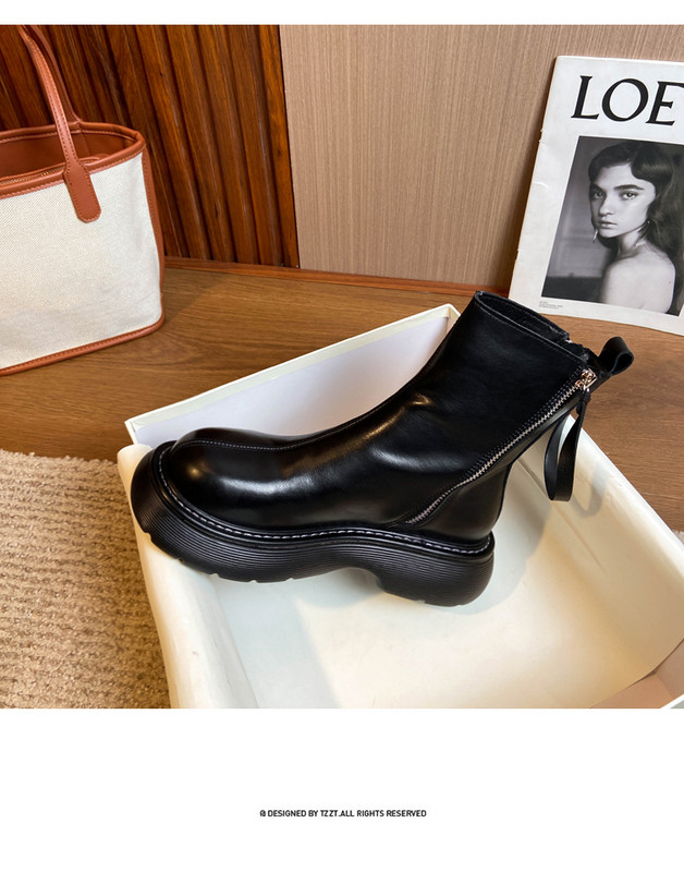 2021 ΝΕΟ Καυτό! British Boots Ανδρικά Full Grain Leather Soliders Μπότες ιππασίας Man Thick Heel Winter Chelsea Boots Casual Shoes