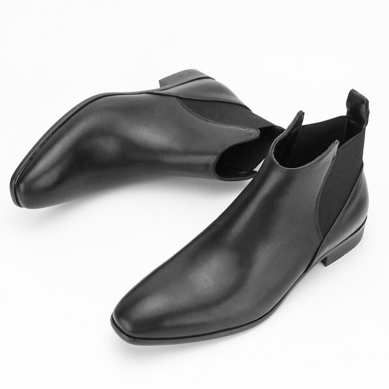 Ανδρικά κλασικά ρετρό σκαλιστά Brogue Chelsea Κοντές μπότες για άντρες Μόδα Δερμάτινο μποτάκι στον αστράγαλο Casual ψηλά παπούτσια σε συν μεγέθη