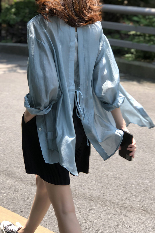 Košulje Bluze Ženska moda Ležerne majice Ženske okretne kragne Široke bluze dugih rukava Seksi majice s podijeljenim leđima Duge213