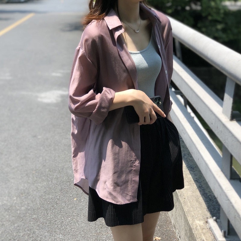 Košulje Bluze Ženska moda Ležerne majice Ženske okretne kragne Široke bluze dugih rukava Seksi majice s podijeljenim leđima Duge213