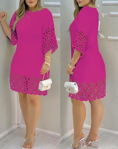 Rochii de damă 2023, modă de primăvară, imprimeu cu păun, ocazional, cu gât rotund, cu mânecă lungă, zilnic, mini rochie largi