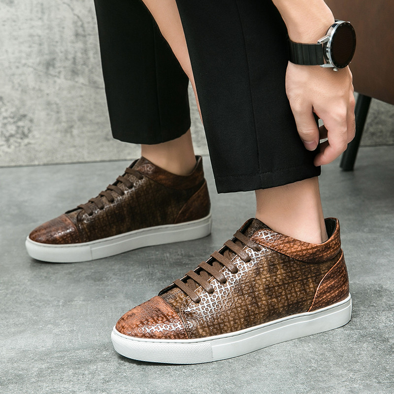 Pánske originálne luxusné členkové čižmy, originálne pánske krátke ležérne topánky, vysoké ploché topánky, spoločenské módne gumáky, pánske chelsea čižmy