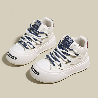 Nove jesenske ženske modne cipele s velikim slovom i križem Ležerne cipele na vezanje Prozračne, udobne studentske cipele Vulkanizirane cipele