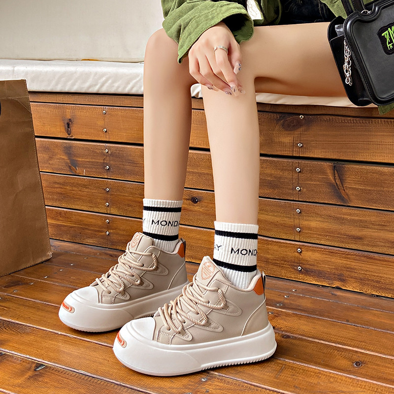 Nove jesenske ženske modne cipele s velikim slovom i križem Ležerne cipele na vezanje Prozračne, udobne studentske cipele Vulkanizirane cipele