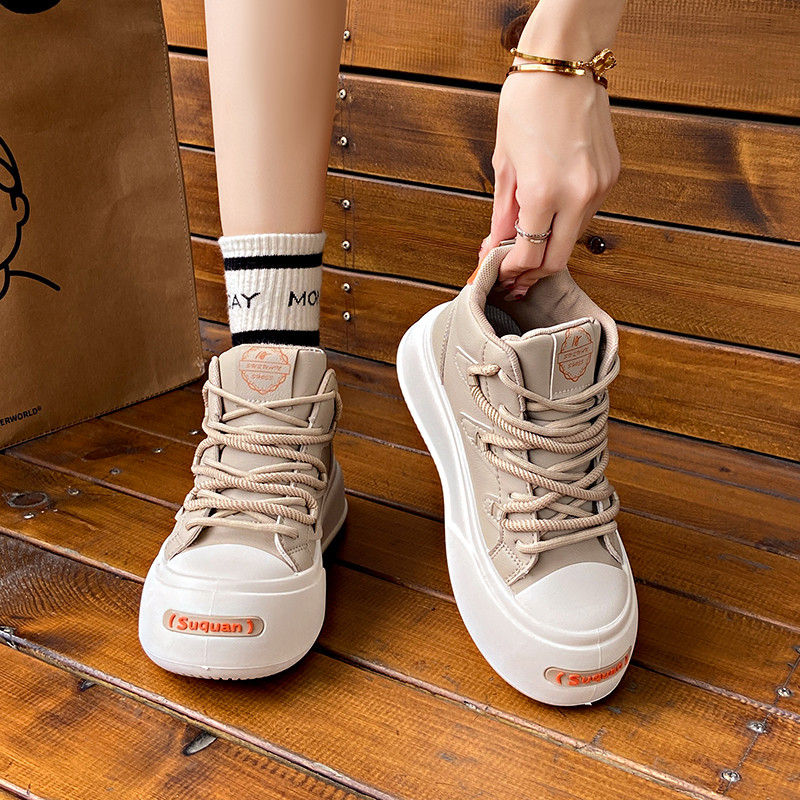 Nove jesenske ženske modne cipele s velikim slovom i križem Ležerne cipele na vezanje Prozračne, udobne studentske cipele Vulkanizirane cipele