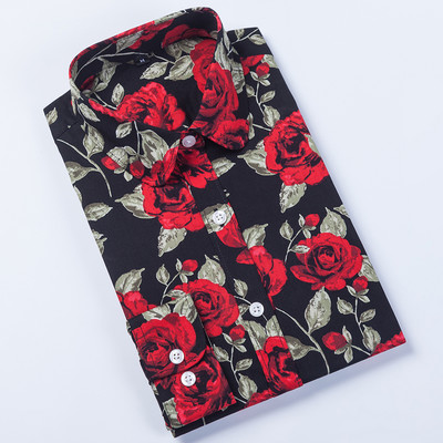 Ženske košulje dugih rukava, pamučna bluza, modni print, trešnje, usne, cvijet, gornje majice za žene, jesenske ispod košulje, ženske uredske