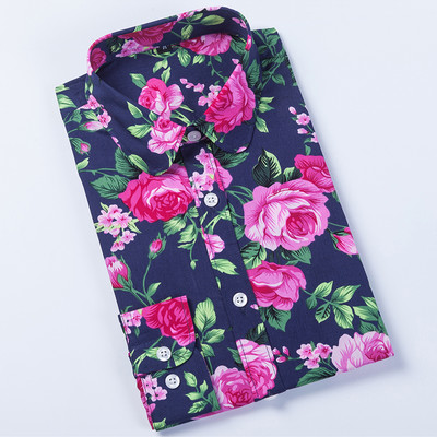 Ženske košulje dugih rukava, pamučna bluza, modni print, trešnje, usne, cvijet, gornje majice za žene, jesenske ispod košulje, ženske uredske