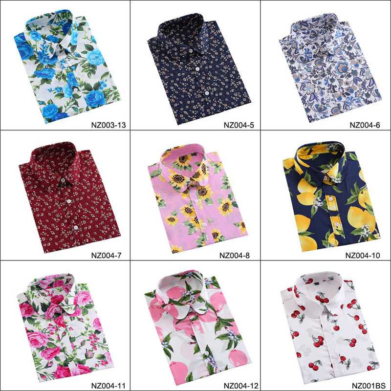 Ženske košulje dugih rukava, pamučna bluza, modni print, trešnje, usne, cvijet, gornje majice za žene, jesenske ispod košulje, ženske uredske