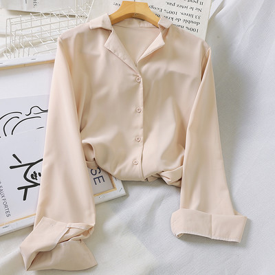 Nove ženske majice bijele košulje proljeće jesen Jednobojne ležerne šifonske bluze Ženske košulje dugih rukava Raznobojne OL Office Blusa AB1733