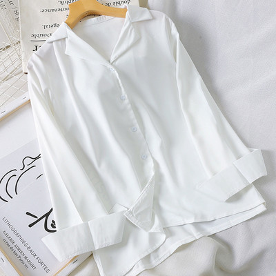 Nove ženske majice bijele košulje proljeće jesen Jednobojne ležerne šifonske bluze Ženske košulje dugih rukava Raznobojne OL Office Blusa AB1733