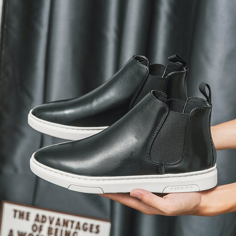 2022 m. nauji vyriški Chelsea batai prabangūs prekės ženklo britiški auliniai batai madingi kokybiški odiniai batai motociklininkui vyriški batai didelio dydžio