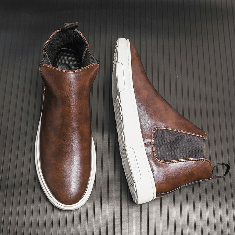 2022 m. nauji vyriški Chelsea batai prabangūs prekės ženklo britiški auliniai batai madingi kokybiški odiniai batai motociklininkui vyriški batai didelio dydžio