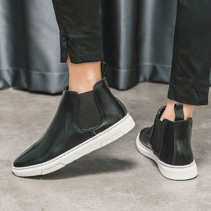 2022 m. nauji vyriški Chelsea batai prabangūs prekės ženklo britiški auliniai batai madingi kokybiški odiniai batai motociklininkui vyriški batai didelio dydžio