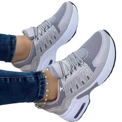 Pantofi de damă noi pantofi casual eleganti pentru femei cu șireturi Breathe Zapatos Para Mujeres cu bază plată pantofi sport pentru femei anti-alunecare