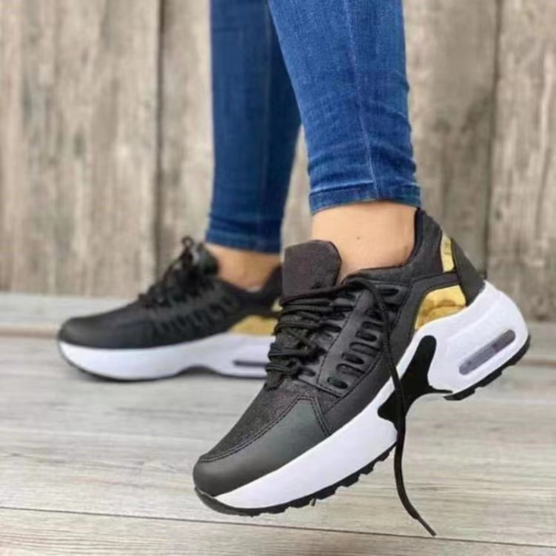 Pantofi de damă noi pantofi casual eleganti pentru femei cu șireturi Breathe Zapatos Para Mujeres cu bază plată pantofi sport pentru femei anti-alunecare