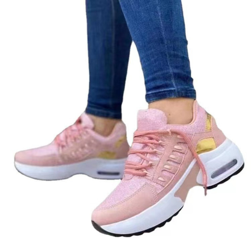 Pantofi de damă noi pantofi casual eleganti pentru femei cu șireturi Breathe Zapatos Para Mujeres cu bază plată pantofi sport pentru femei anti-alunecare