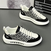 Muške sportske cipele 2023 Novi kožni gornji dio Udobne lagane ležerne mekane potplate Modne mrežaste crvene cipele Modne lijene muške cipele