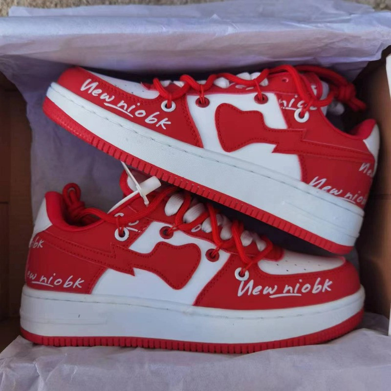 Nove ženske tenisice za par, modne tenisice za šivanje od mikrovlakana, prozračna vulkanizirana cipela u obliku srca, luksuzna neklizajuća Zapatilla Mujer