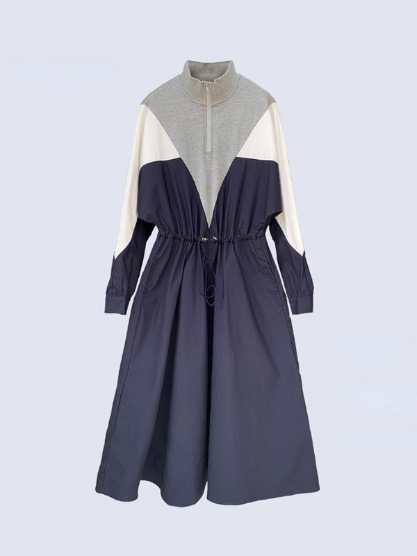 Sieviešu kleitas 2023. gada pavasaris, rudens, jauna, gara kleita, ikdienišķa, brīva, ar pusi atvērta apkakle, modes kleitas.