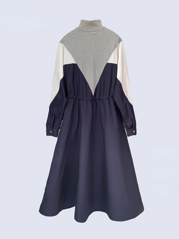 Sieviešu kleitas 2023. gada pavasaris, rudens, jauna, gara kleita, ikdienišķa, brīva, ar pusi atvērta apkakle, modes kleitas.