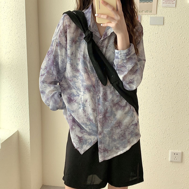 HStar vasaras krekls sievietēm Modes šifons ar ziediem, elegants, garām īsām piedurknēm, retro stila brīvas sieviešu ikdienišķas blūzes