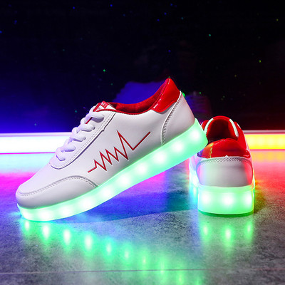 Comemore 2023 Adulti, Unisex, Femei, Bărbați, Copii, pantofi luminoși, cu încărcare USB strălucitoare, pentru băieți, cu LED-uri, pantofi cu lumină colorată, încălțăminte pentru fete