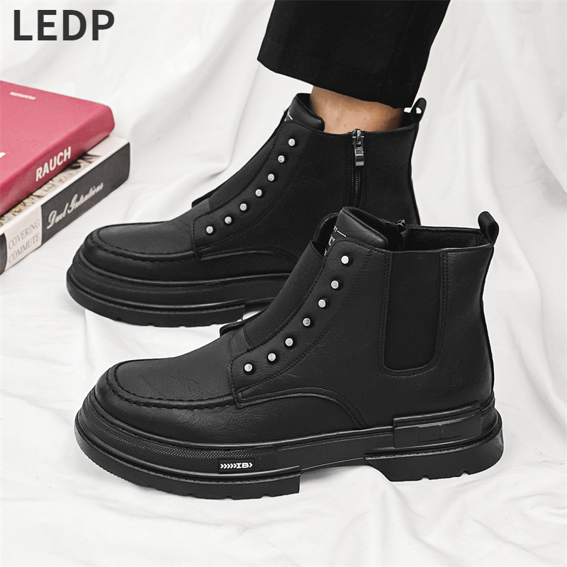 Flat Ankle Boots Ανδρικά Rain Ανδρικά αθλητικά παπούτσια Ανδρικά χειμερινά παπούτσια Μπότες μοτοσικλέτας Ανδρικές δερμάτινες μπότες ανδρικά παπούτσια ασφαλείας Άνδρας για εργασία