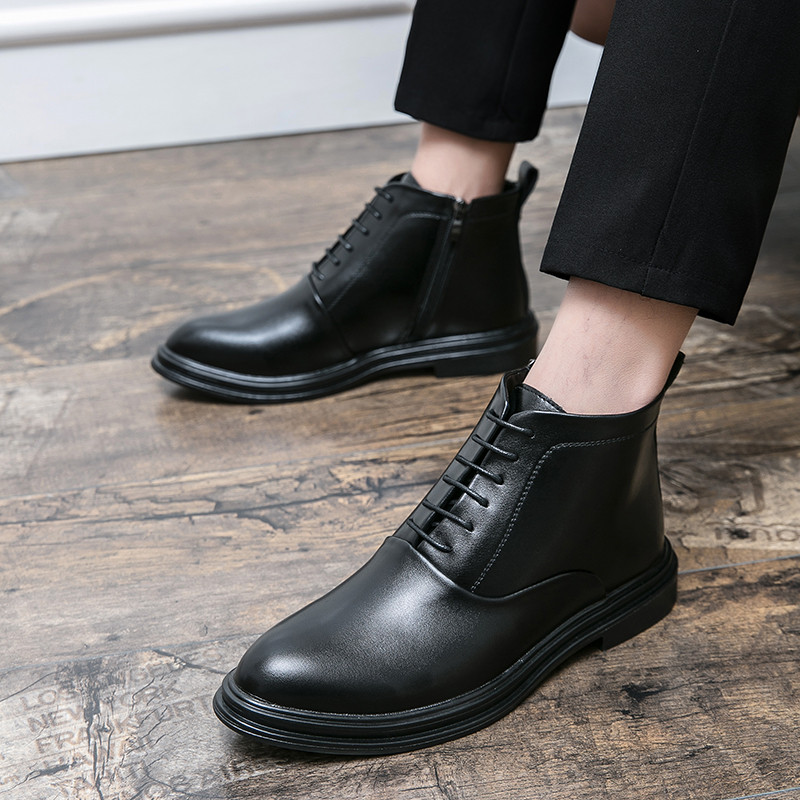 2023. Chelsea lakirane kožne gležnjače britanske muške cipele na špic visoke cipele Marka obuće crna smeđa veličina 38-44