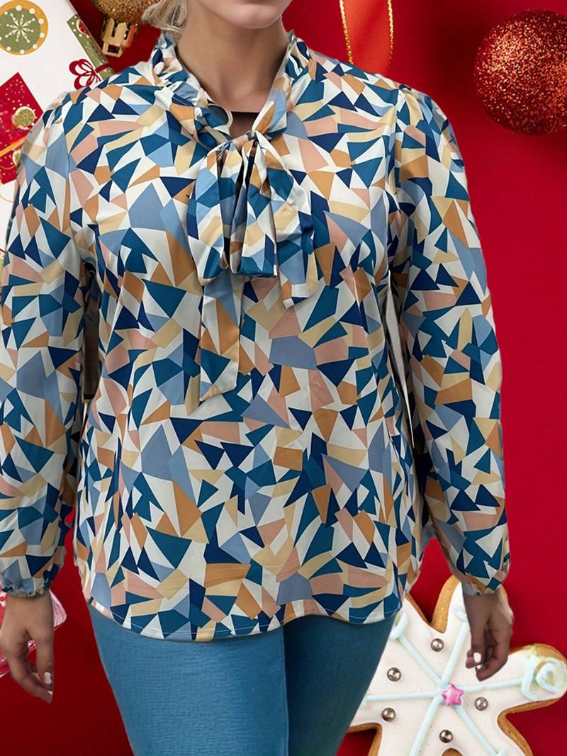 Bluză Finjani pentru femei de mărime mare, cu mâneci evazate, cu mâneci evazate, Top peplum Îmbrăcăminte casual pentru toamnă Nou