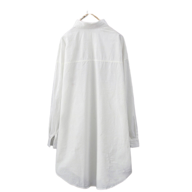 Ženska Jesen Zima S printom na gumbe V izrez Ležerna labava tunika Gornja majica Bluza Duga majica velikih veličina 2023