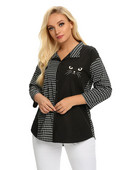 Ženska košulja veće veličine Proljetna modna elegantna košulja prikladna za okruglu žensku pamučnu ležernu košulju