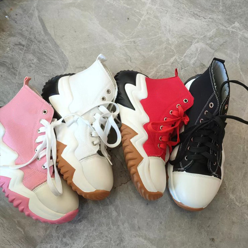 Pantofi de damă Pantofi cu pană Pantofi sport de pânză, de sus înalți, cu fundul gros, pentru femei, de culoare solidă, încălțăminte confortabilă, Pantofi de mujer 43