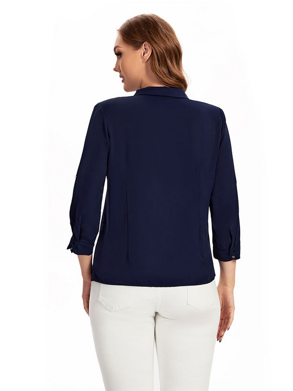 Ženska košulja veće veličine Proljetna modna elegantna košulja prikladna za okruglu žensku pamučnu ležernu košulju