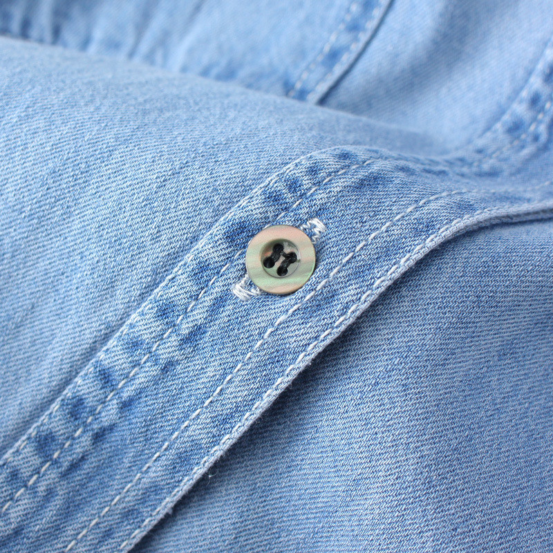 Cămașă de blugi de mărime Plus pentru femei 2023, primăvară, artă retro, cu design cu două buzunare, bluză lejeră, asimetrică, topuri lungi, haine supradimensionate cu curbe