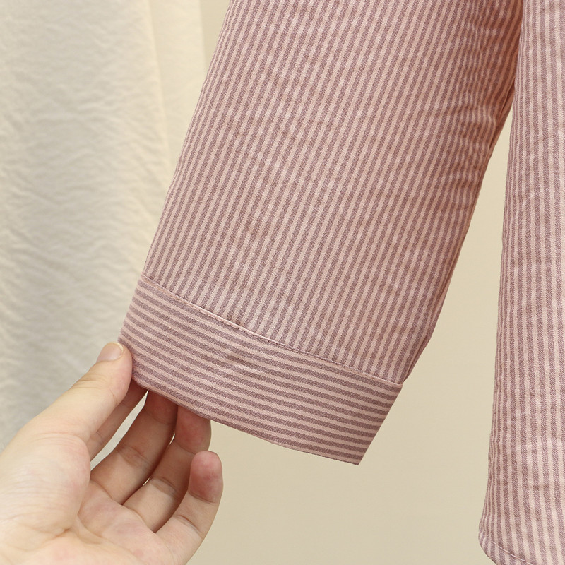 4XL Košulje veće veličine Ženske proljetne majice s vezom na prsima Široke pamučne bluze dugih rukava Oblina odjeća