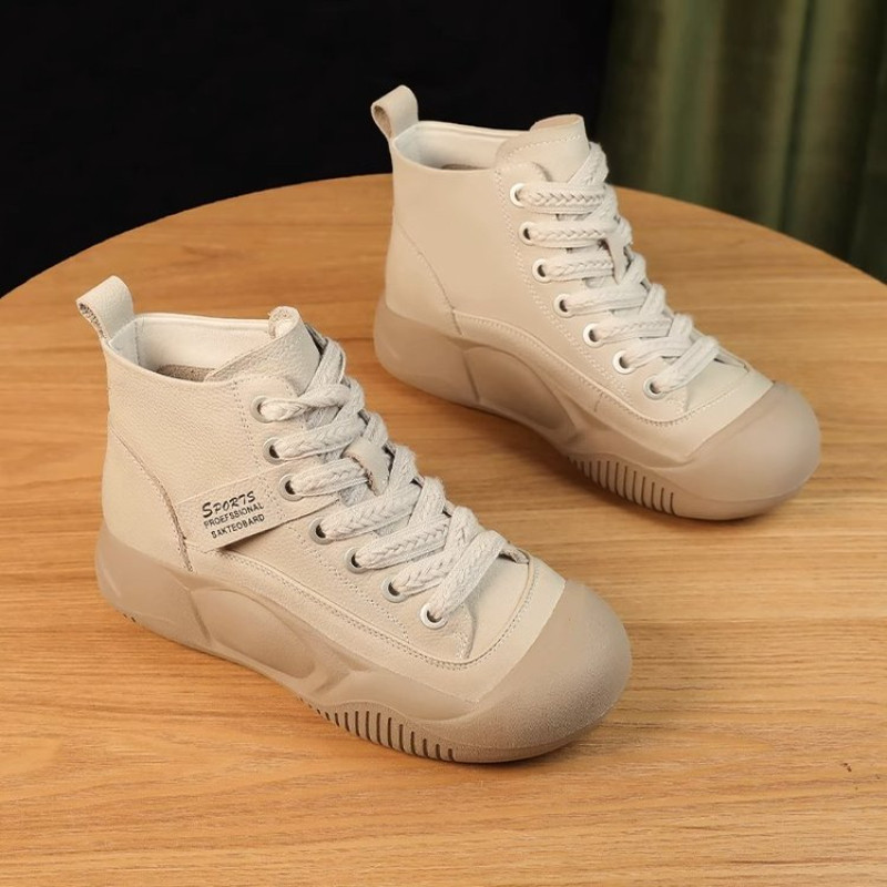 Γυναικεία αθλητικά παπούτσια σε προσφορά 2023 Νέα αθλητικά παπούτσια Δερμάτινα κορδόνια Χειμερινά Γυναικεία Βουλκανιζέ Παπούτσια Ελαφρύ καμβά με στρογγυλά δάχτυλα casual