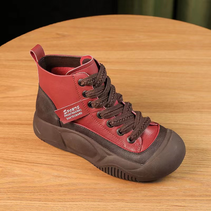 Γυναικεία αθλητικά παπούτσια σε προσφορά 2023 Νέα αθλητικά παπούτσια Δερμάτινα κορδόνια Χειμερινά Γυναικεία Βουλκανιζέ Παπούτσια Ελαφρύ καμβά με στρογγυλά δάχτυλα casual