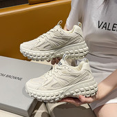 Ženske vulkanizirane cipele 2022. Proljeće Jesen Nove sportske cipele za slobodno vrijeme na otvorenom, hodanje Mrežaste prozračne čipke Udobne prozračne